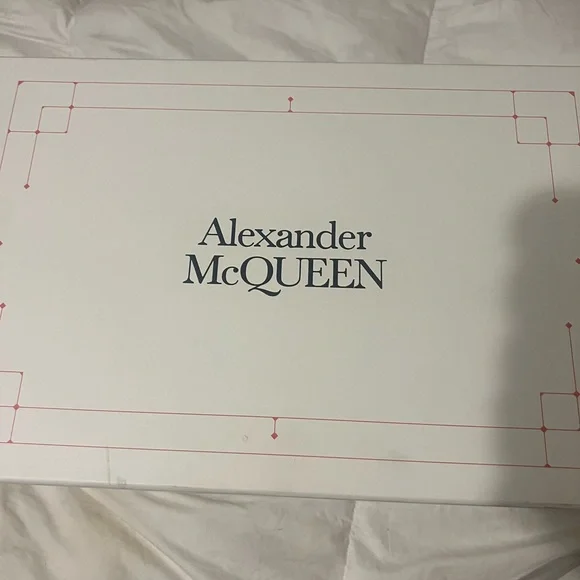 Alexander McQueen White and Pink Sneakers